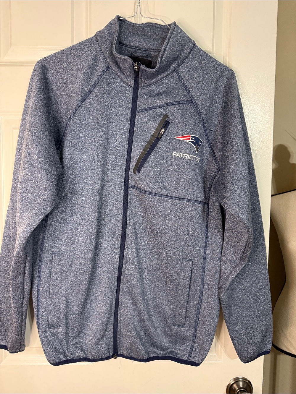 NFL Heathered Navy and Black Pullover with Shield Logo